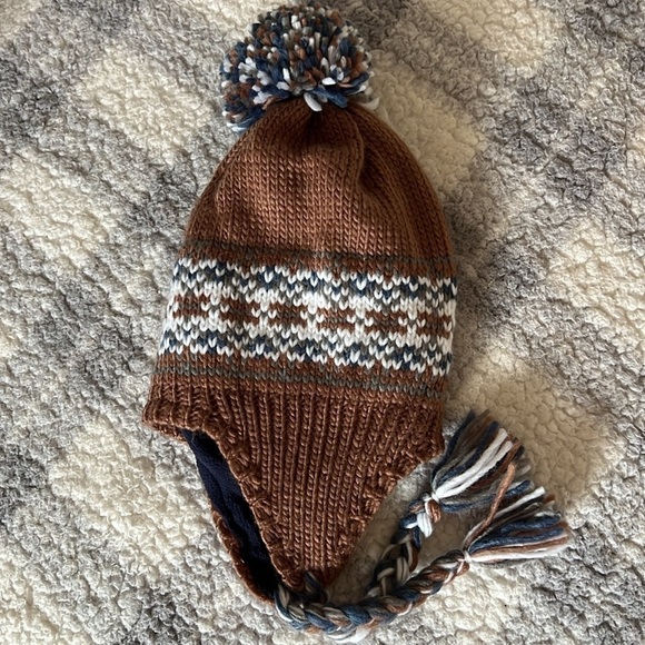 Winter pom pom hat full coverage fleece lined warmest - Picture 4 of 4